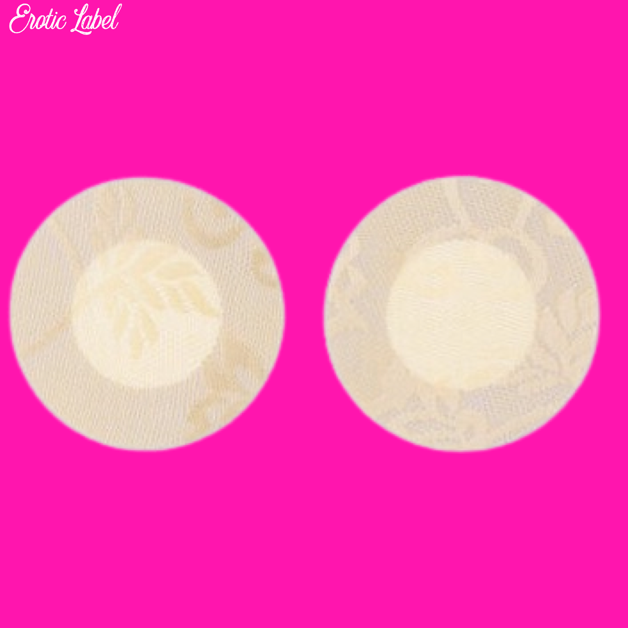 Nude Sheer Lace Pasties - Circle
