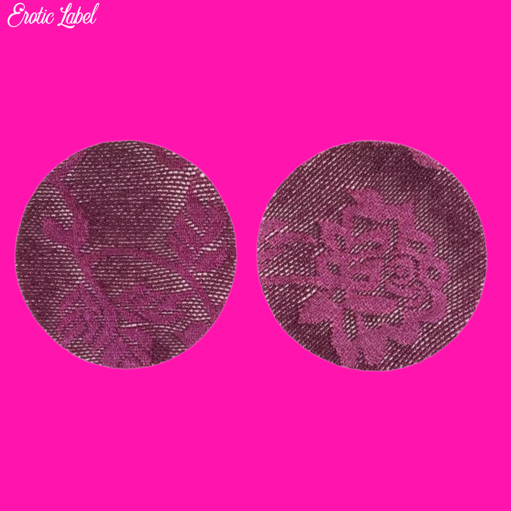 Purple Sheer Lace Pasties - Circle