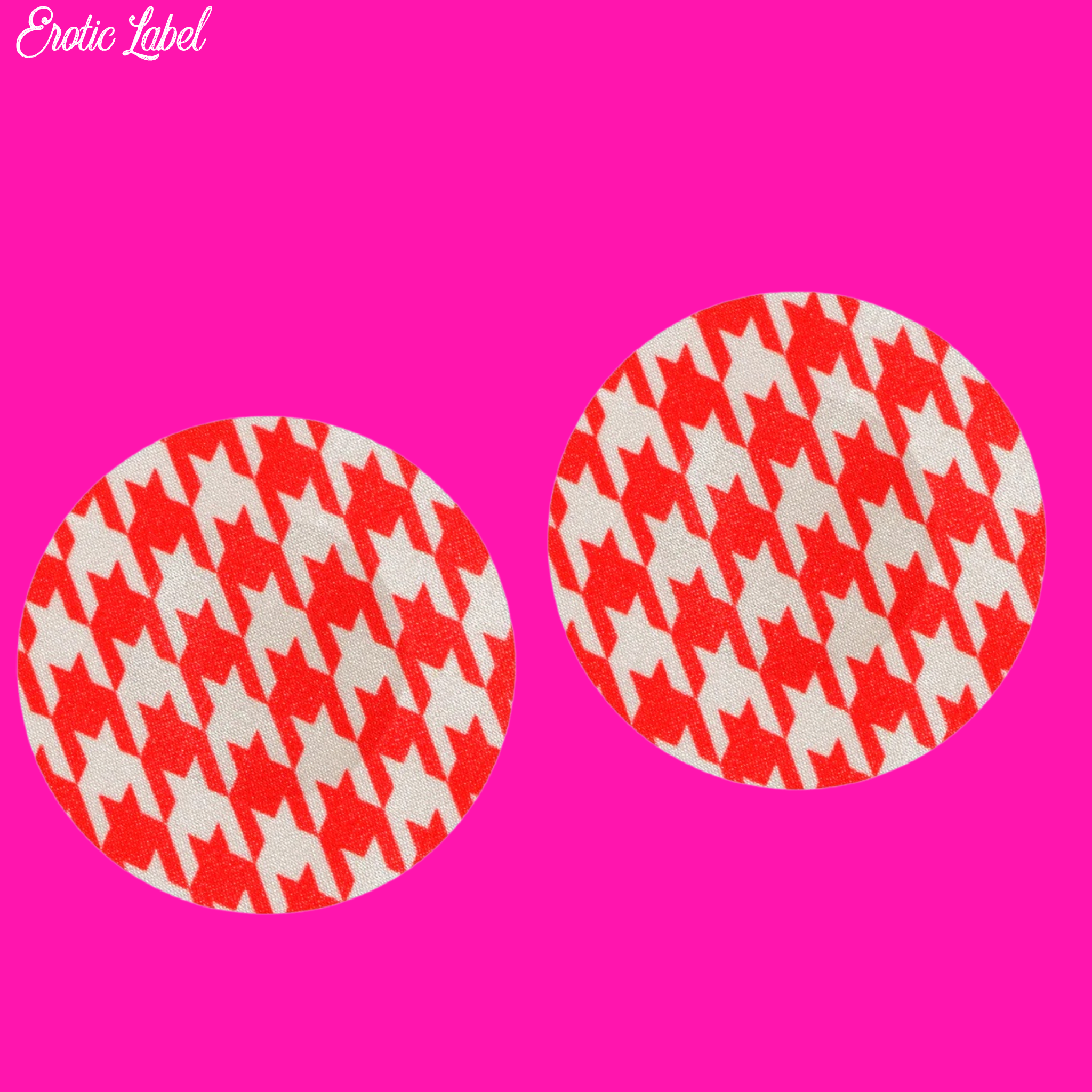 Red/White DuoTone Pasties- Circle