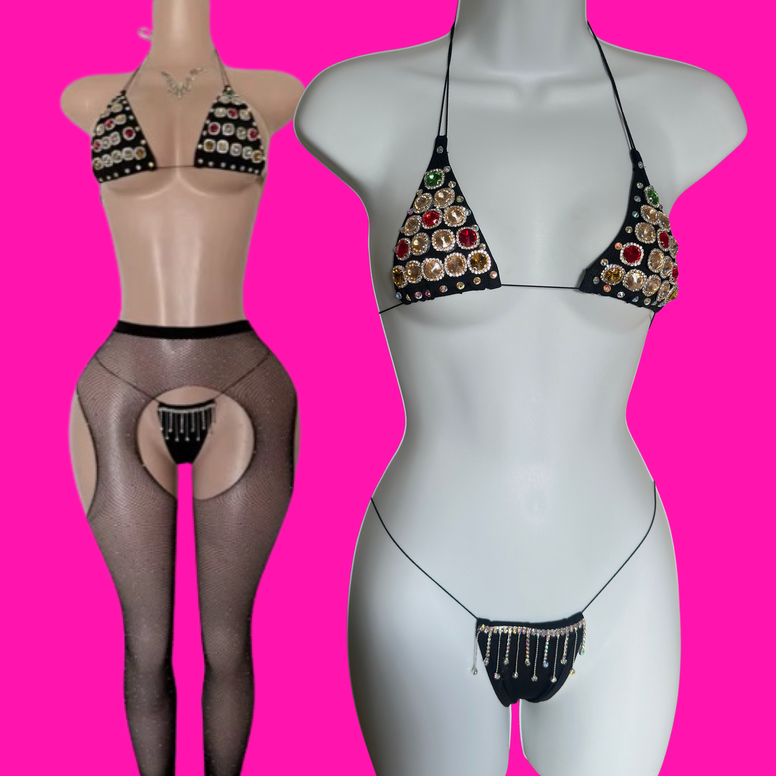 Tabloid- Micro Bikini Set (Black)