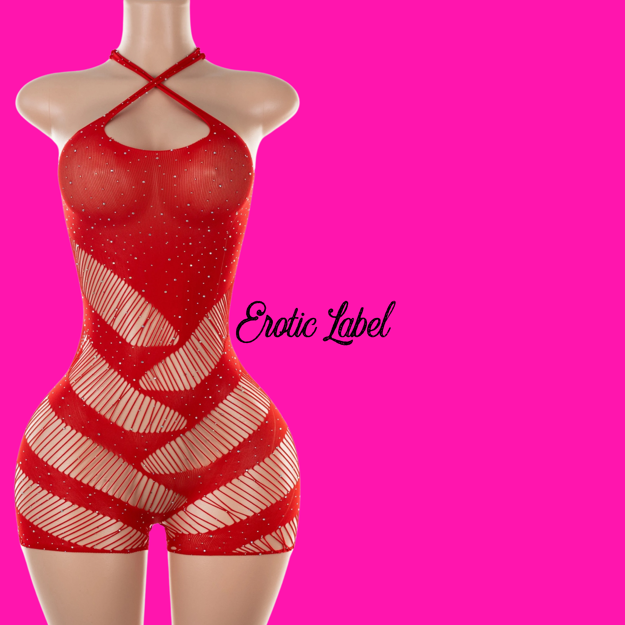 Stretch It Out - Playsuit (Red)