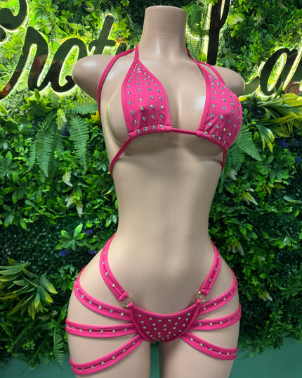 Georgia Peach- Cheeky Bikini (S-L) (Hot Pink)
