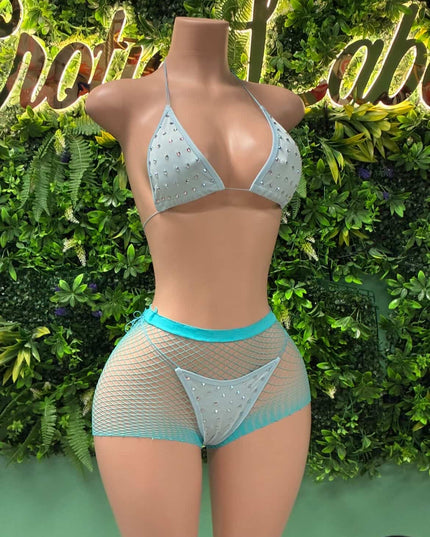 Hot Take MicroBikini (Light Blue)