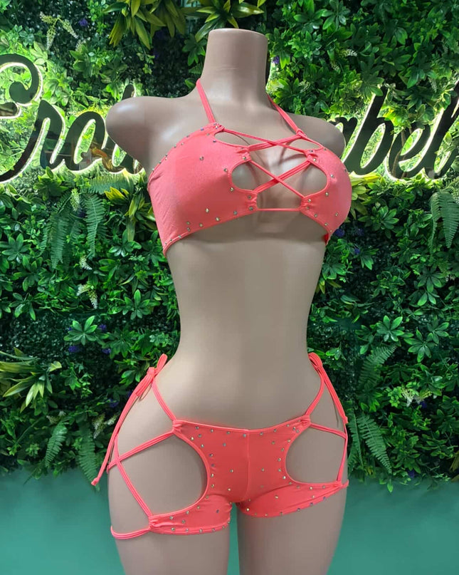 FAF Shorts Set- (Peach Melon) XS/S