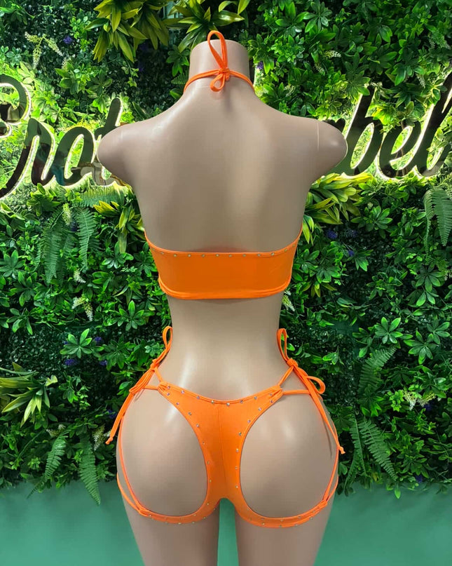 FAF Shorts Set- (Orange) XS/S