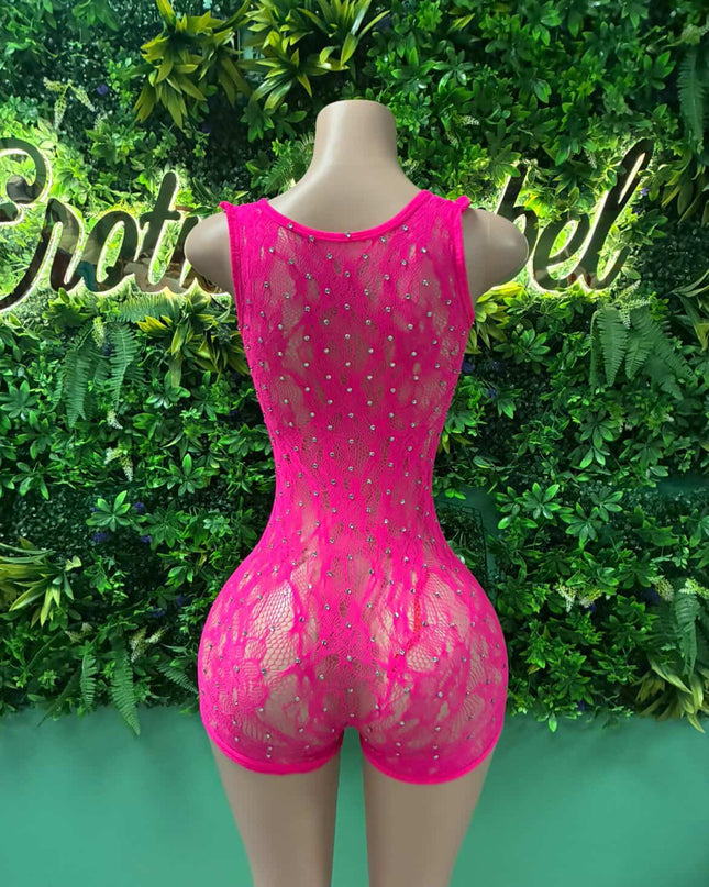 Club Frequency Romper- Pink