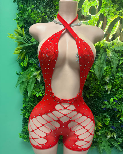 Big Bag- Romper (Red)