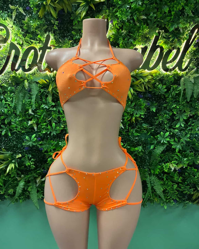 FAF Shorts Set- (Orange) XS/S