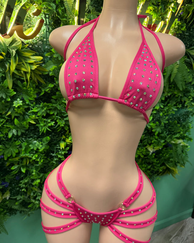 Georgia Peach- Cheeky Bikini (S-L) (Hot Pink)