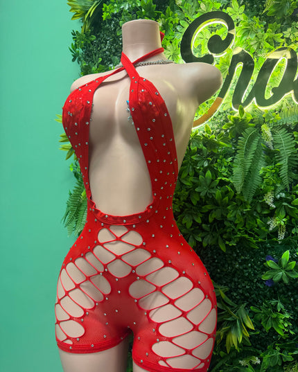 Big Bag- Romper (Red)