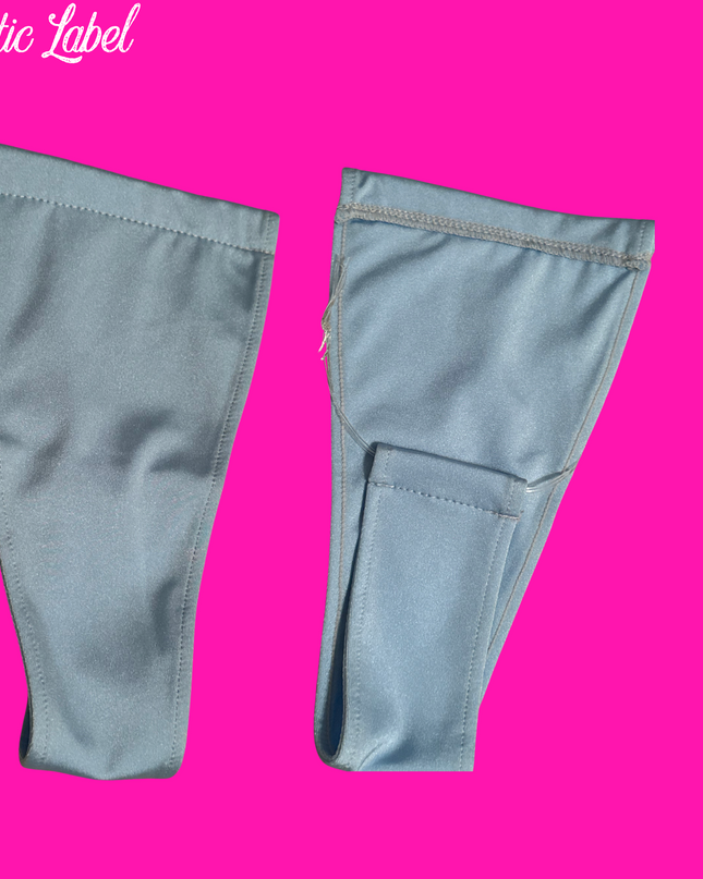 Big Kitty Clear String - T bar thong’s (Powder Blue)