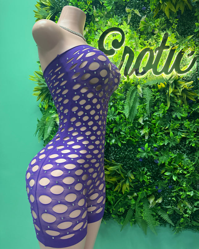 Show Stoppa- romper (Purple)