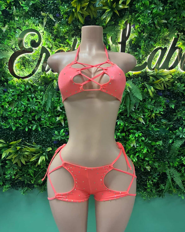 FAF Shorts Set- (Peach Melon) XS/S