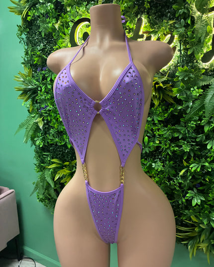 Big Deposits Bodysuit- Purple