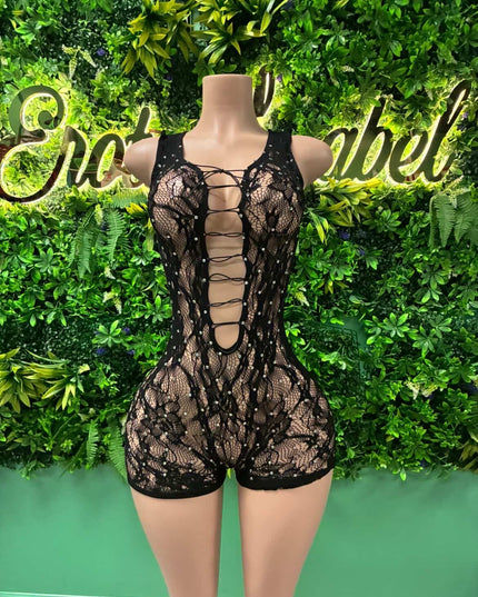 Frequency Romper- Black