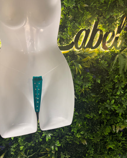 Stoned Clear String - T bar thong’s (Hunter Green)