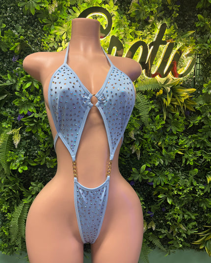 Big Deposits Bodysuit- Baby Blue