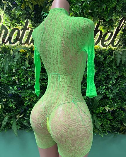 Ariel Baddie - Romper Bikini set (Neon)