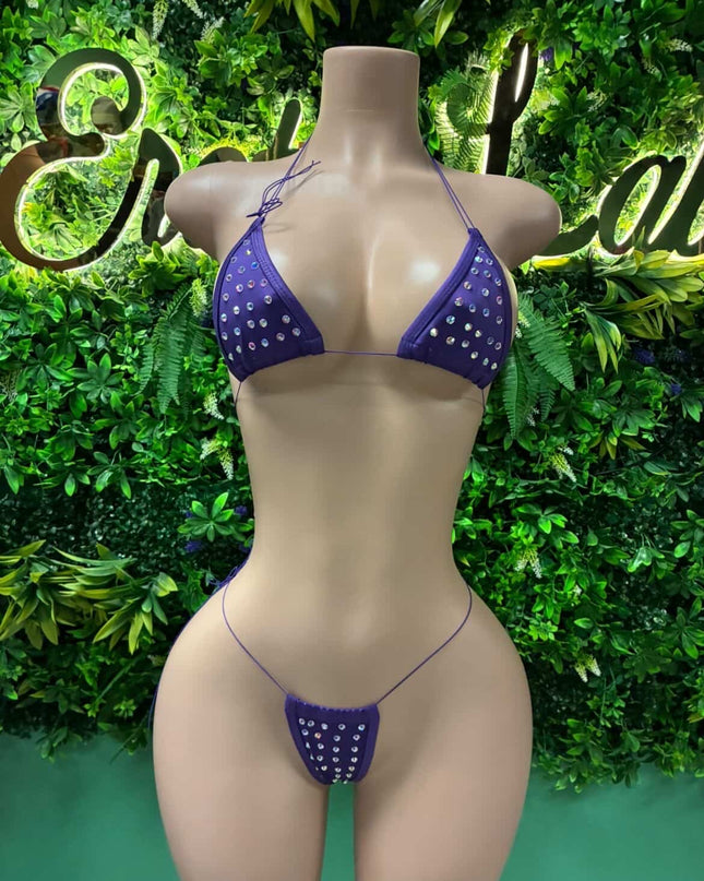 Caught In A Web + Diamond Girl Bikini (Purple)
