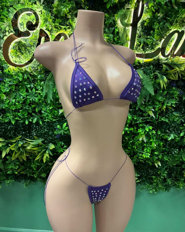 Caught In A Web + Diamond Girl Bikini (Purple)