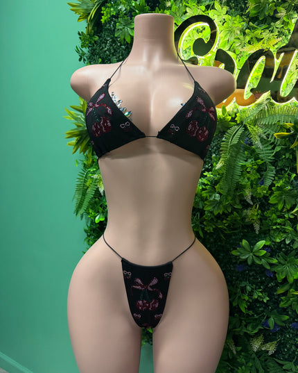Cherry Baby- MicroBikini (Black)