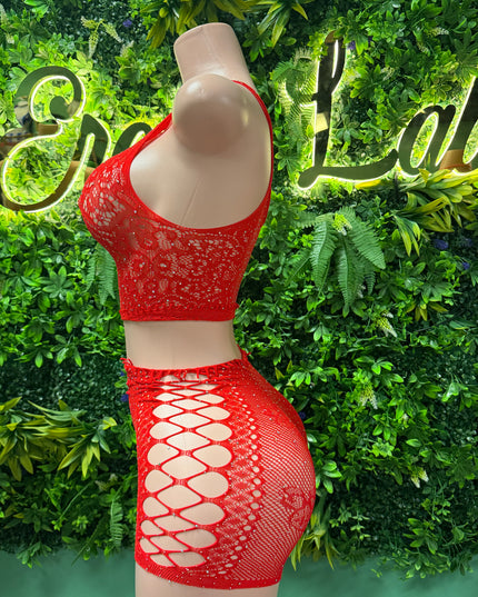 Fly Vixen- Short Set (Red)