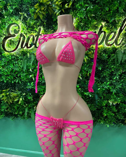 Plain Jane - Bikini Set (Bratty Pink)