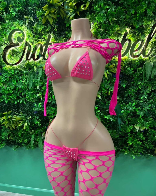 Plain Jane - Bikini Set (Bratty Pink)