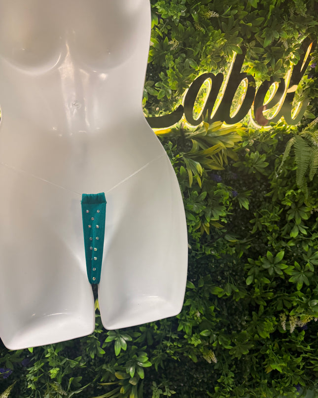 Stoned Clear String - T bar thong’s (Hunter Green)