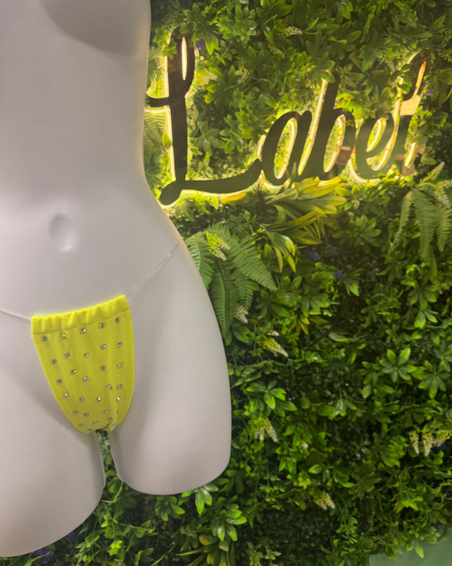 Stoned Clear String - T bar thong’s (Highlighter)