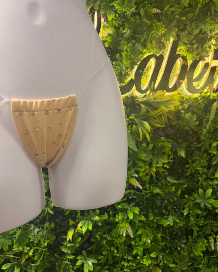 Stoned Clear String - T bar thong’s (Buttercream)