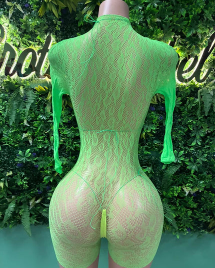 Ariel Baddie - Romper Bikini set (Neon)