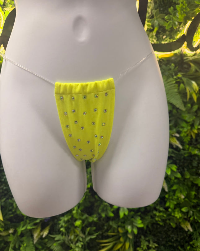 Stoned Clear String - T bar thong’s (Highlighter)