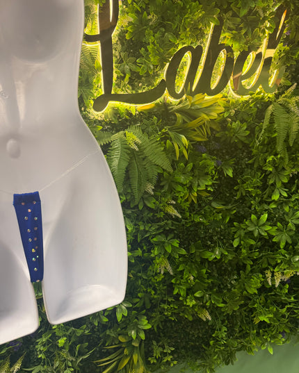 Stoned Clear String - T bar thong’s (Royal Blue)