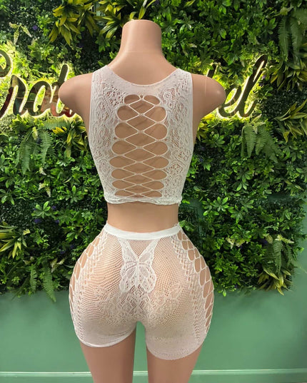 Fly Vixen- Short Set (White)