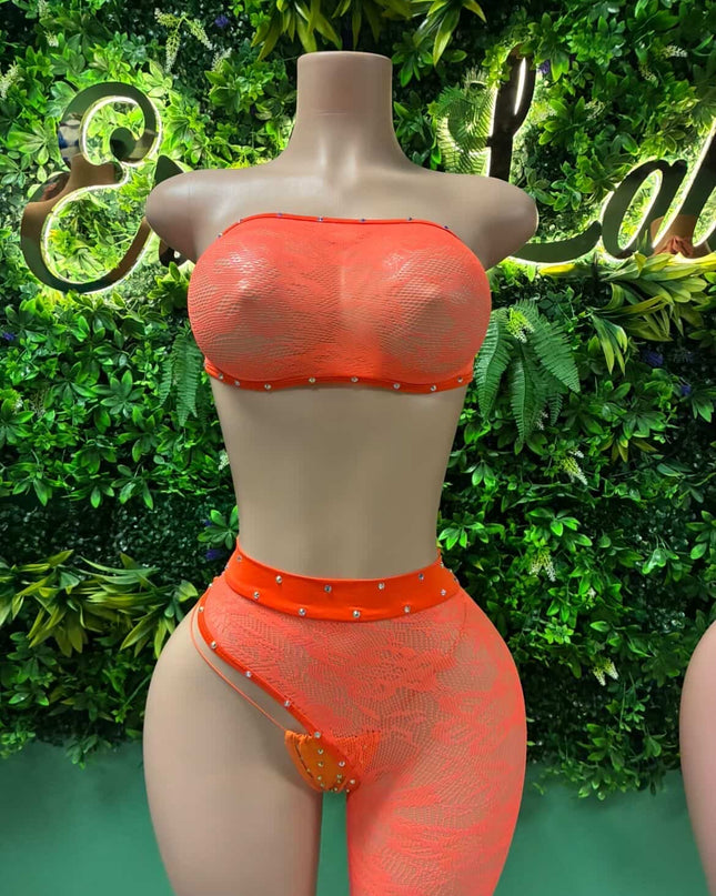 Pose- Orange One Leg Set