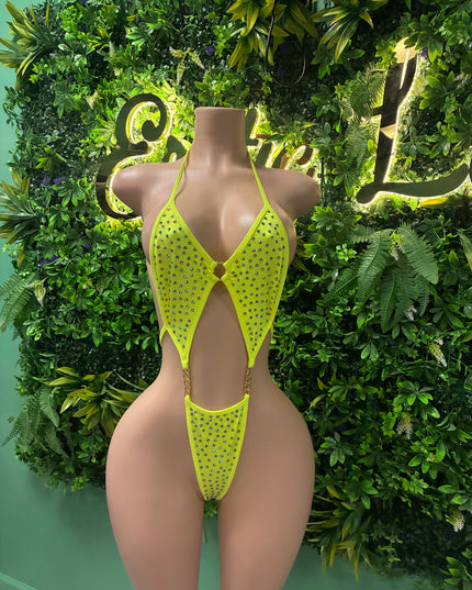 Big Deposits Bodysuit- Highlighter