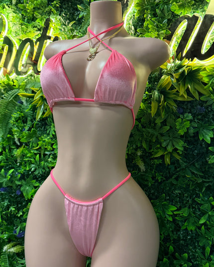 Masterpiece Velvet Bikini - Pink