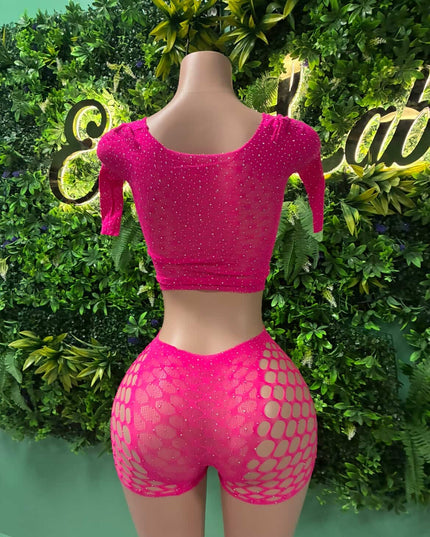 Princess cut short set- (Pink)