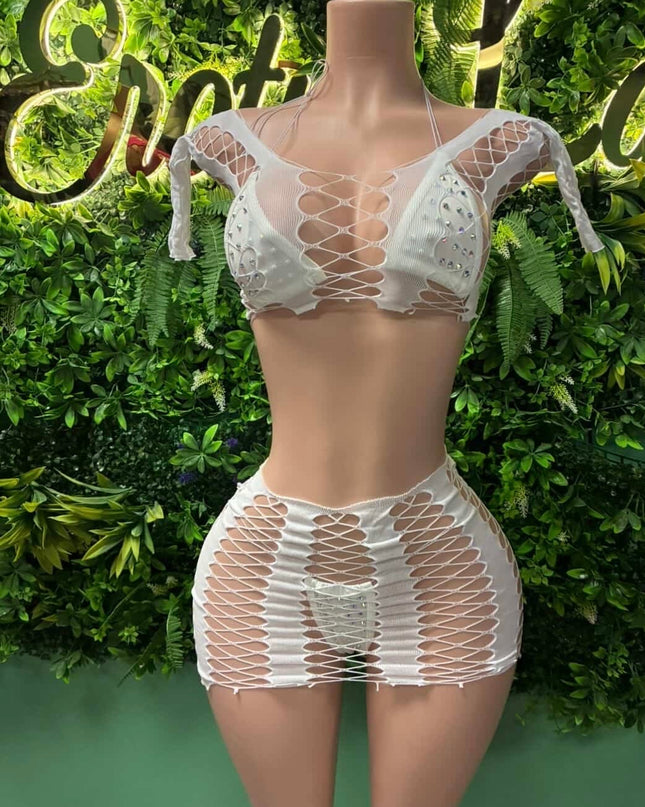 Club Envy : White (Skirt Set)