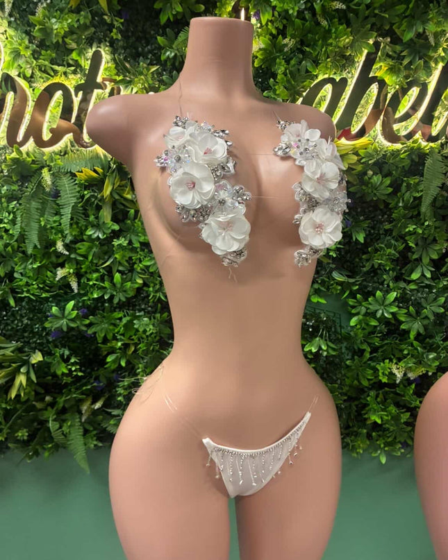 Bankroll Barb- Floral (White)