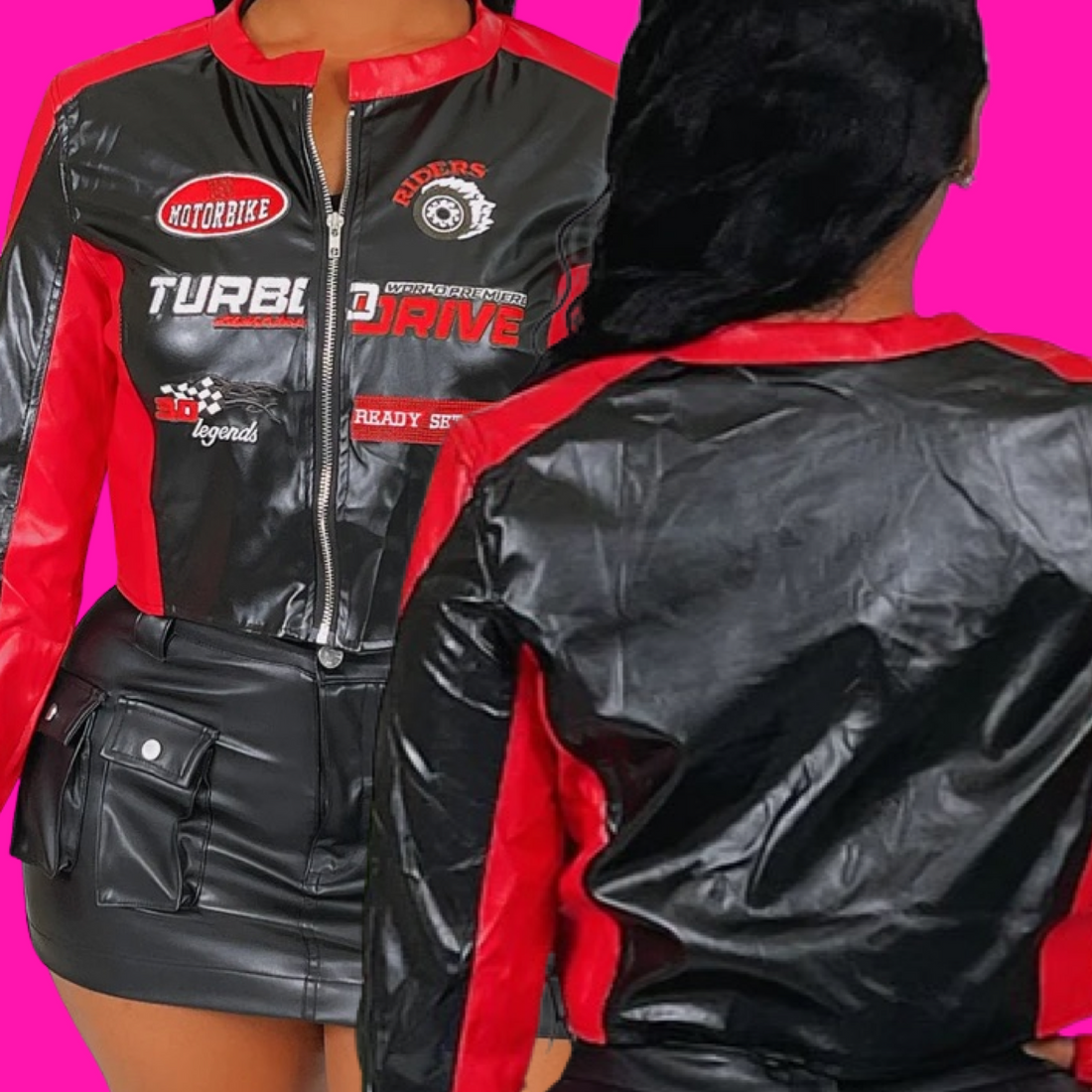 Crop Biker Jacket