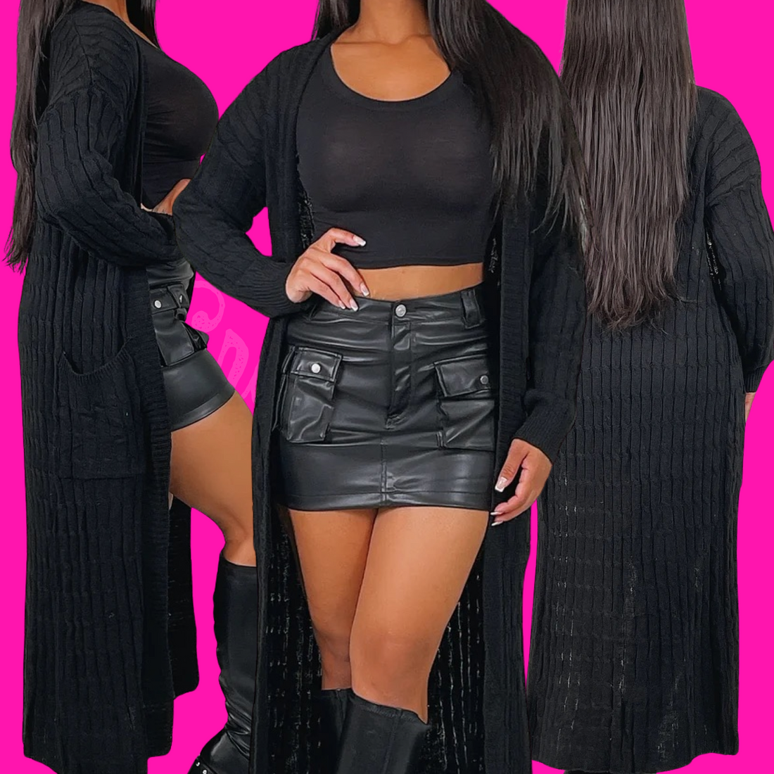 Classic Cardigan (Black)