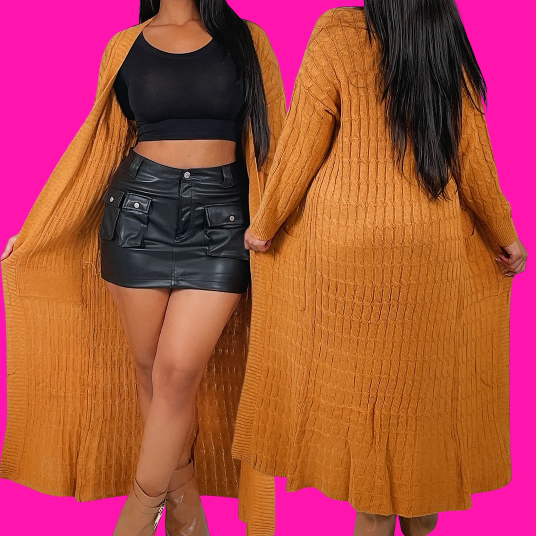 Classic Cardigan (Caramel)