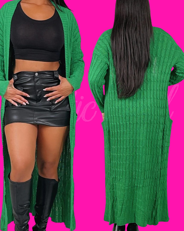 Classic Cardigan (Green)