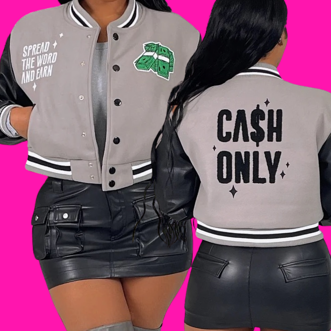 Big Paper Varsity Jacket