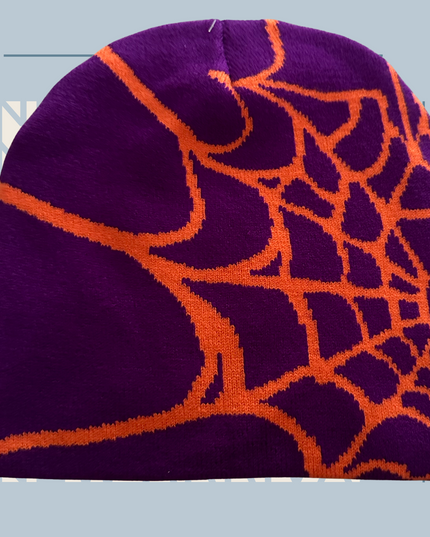 Caught In A Web- Beanie (Purple)