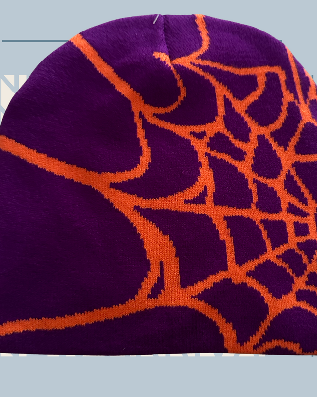 Caught In A Web- Beanie (Purple)