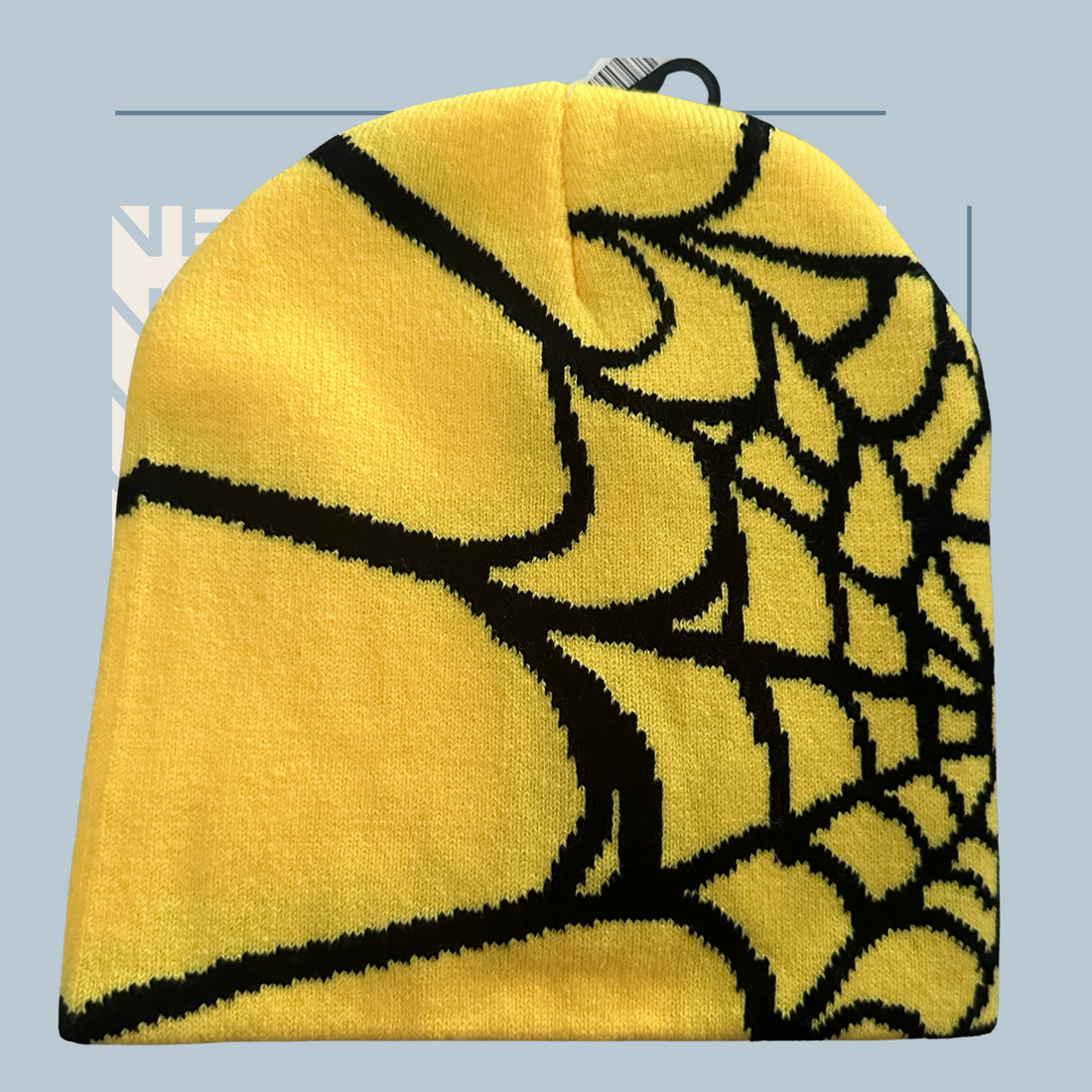 Caught In A Web- Beanie (Yellow)