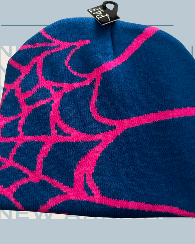 Caught In A Web- Beanie (Royal)